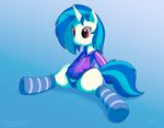  blue_hair camel_toe cloth clothing equine female feral friendship_is_magic hair hi_res horn horse legwear looking_at_viewer mammal my_little_pony panties pony purple_eyes skipsy socks solo spread_legs spreading stockings thick_thighs thighs two_tone_hair underwear unicorn vinyl_scratch_(mlp) 