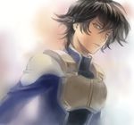  black_hair gundam gundam_00 male_focus pilot_uniform ris setsuna_f_seiei solo yellow_eyes 