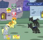  box carrot carrot_top_(mlp) carrots changeling changling_(mlp) cutie_mark derpy_hooves_(mlp) elosande english_text equine female feral friendship_is_magic horse male mammal mario_and_luigi:_superstar_saga mario_and_luigi_(series) mario_and_luigie_rpg my_little_pony nintendo parody pegasus pony rpg teeth text video_games wings 