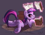  anus atryl book butt cutie_mark equine female feral friendship_is_magic hair horn looking_at_viewer looking_back magic magic_user mammal my_little_pony purple_eyes purple_hair pussy reading solo twilight_sparkle_(mlp) unicorn 