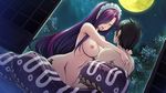  artist_request breasts censored character_request covering lamia large_breasts maou_no_kuse_ni_namaiki_da! monster_girl nipple nipples orendain_demerara penis purple_hair pussy sex source_request 