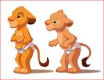  cub disney feline female lion male nala simba the_lion_king young 