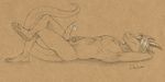 dragon dragoshi knot male paws penis precum sketch solo traditional traditional_media 