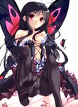  accel_world antenna_hair bare_shoulders breasts bug butterfly butterfly_wings dress elbow_gloves feet frills gloves headband highres insect kuroyukihime long_legs navel nipple_slip nipples panties panties_under_pantyhose pantyhose pointing pov_feet purple_eyes small_breasts smile solo thighband_pantyhose toes underwear wings yagami_shuuichi 