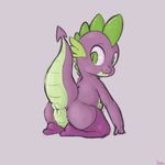  crossdressing dovne dragon feral friendship_is_magic male my_little_pony scalie solo solo_male spike_(mlp) 