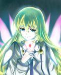  blonde_hair blue_eyes collet_brunel crying delsaber jewelry long_hair pendant solo tales_of_(series) tales_of_symphonia wings 