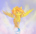  equine female feral friendship_is_magic hair horse looking_at_viewer mammal my_little_pony orange_hair pegasus pony spitfire_(mlp) sultry v-invidia wings wonderbolts_(mlp) 