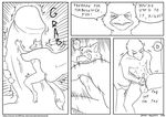  beak black_and_white canine comic duo english_text falco_lombardi fox_mccloud gay james_howard macro male mammal masturbation monochrome nintendo penis star_fox text video_games 