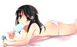  aina aina_(character) black_hair breasts ice_cream nipples panties takahashi_record topless underwear 