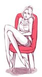  artist_request chair crossed_legs final_fantasy final_fantasy_iv high_heels legs long_legs lowres rosa_farrell shoes sitting sketch solo thighs 