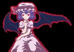  bat_wings blue_hair kaiki_kurou red_eyes remilia_scarlet solo touhou wings 