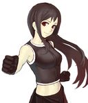  black_hair final_fantasy final_fantasy_vii final_fantasy_vii_advent_children gloves k+ long_hair red_eyes solo tifa_lockhart 