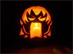  azumanga_daiou bonklers candle halloween jack-o'-lantern lowres no_humans pumpkin takino_tomo 