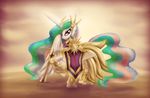  equine female feral friendship_is_magic hair horn horse league_of_legends mammal multi-colored_hair my_little_pony pony princess princess_celestia_(mlp) royalty solo sword weapon winged_unicorn wings zedrin 
