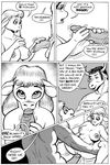  black_and_white bovine breasts bull cattle comic cute dialog dialogue english_text fellatio female greyscale imminent_penetration karno lying male mammal missionary_position monochrome nipples nude on_back oral oral_sex penis pussy sex spread_legs spreading straight text vaginal 
