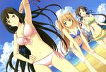  3girls aomi_isara beach bikini cleavage koi_to_senkyo_to_chocolate nyantype shinonome_satsuki sumiyoshi_chisato swimsuit 