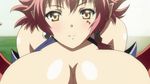  animated animated_gif bouncing_breasts breasts demon_girl erect_nipples eyes_closed gigantic_breasts happy high_heels horns huge_breasts kyonyuu_fantasy nipples red_hair shamsiel smile succubus tail thighhighs waffle wings 