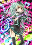  bad_id bad_pixiv_id copyright_name elbow_gloves gloves green_eyes green_hair hat hatsune_miku headset long_hair rico_(fbn3) skirt solo tail thighhighs twintails very_long_hair vocaloid 