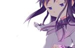  akemi_homura black_hair drawr magical_girl mahou_shoujo_madoka_magica purple_eyes solo wato_samirika white_background 