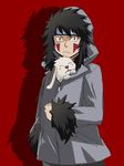  akamaru_(naruto) dog facepaint forehead_protector fukurou_(hukirou) hood inuzuka_kiba long_hair naruto naruto_(series) 