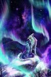  2019 black_feathers detailed_background digital_media_(artwork) dragon duo feathered_dragon feathered_wings feathers feral fur furred_dragon isvoc night outside sitting sky star starry_sky white_fur wings 