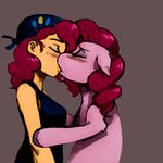  edit equine female feral friendship_is_magic hair horse human interspecies jobo37 kevinsano kissing lesbian mammal my_little_pony pink_hair pinkie_pie_(mlp) pony selfcest square_crossover 