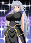  breasts large_breasts long_hair lyrical_nanoha mahou_shoujo_lyrical_nanoha mahou_shoujo_lyrical_nanoha_a's red_eyes reinforce silver_hair solo zerosu_(take_out) 