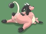  anus bovine cattle clitoris female horn looking_back lying mammal miltank nintendo nude on_front pok&#233;mon pok&eacute;mon presenting psy101 pussy raised_tail solo spread_legs spreading teats udders video_games 
