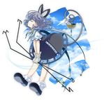  animal animal_ears basket bobby_socks closed_eyes cloud crystal dowsing_rod frilled_legwear gloves grey_hair iris_anemone leaf mouse mouse_ears mouse_tail nazrin puffy_sleeves short_hair short_sleeves sky smile socks solo tail touhou 