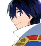  blue_hair drawr male_focus mosako older profile simon smile solo tengen_toppa_gurren_lagann white_background 