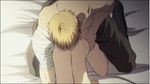  2boys anal animated animated_gif bandage bent_over blonde_hair hyakujitsu_no_bara lowres male_only multiple_boys sex yaoi 