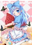  bad_id bad_pixiv_id blue_eyes blue_hair mabinogi maid marisasu_(marisa0904) one_eye_closed pantyhose pointy_ears 