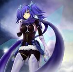  blue_eyes blue_hair corset dance_princess_of_the_ice_barrier duel_monster hair_ornament scarf short_twintails twintails weapon yu-gi-oh! 