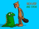  beaver beaver_(b&amp;s) beaver_and_steve bev dinosaur male mammal rodent scalie steve_(b&amp;s) 