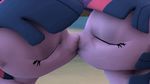  animated equine eyes_closed female friendship_is_magic hair horn horse kissing lesbian mammal my_little_pony pony selfcest square_crossover tongue twilight_sparkle_(mlp) two_tone_hair unicorn 
