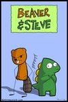  beaver beaver_(b&amp;s) beaver_and_steve dinosaur male mammal paul_spencer rodent scalie steve_(b&amp;s) 