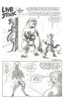  balls bovine canine cattle comic cow dialog dialogue english_text equine female fox greyscale horse karno male mammal monochrome nipples penis pussy teats text udders 