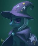  clothing diamond equine female feral friendship_is_magic hair hat horse looking_at_viewer mammal my_little_pony plain_background pony purple_eyes raikoh-illust solo stars trixie_(mlp) two_tone_hair wizard_hat 