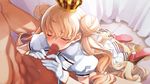  blonde_hair blush censored closed_eyes crown double_bun eiyuu_senki fellatio game_cg gloves hetero king_arthur_(eiyuu_senki) long_hair mosaic_censoring ooyari_ashito open_mouth oral penis petite 