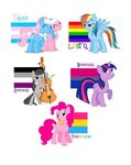  asexual bisexual bow_tie cello cutie_mark english_text equine female feral flag friendship_is_magic gay horn horse lesbian lotus_(mlp) male mammal musical_instrument my_little_pony octavia_(mlp) pansexual pegasus pinkie_pie_(mlp) pony rainbow rainbow_dash_(mlp) text trans transgender twilight_sparkle_(mlp) unicorn vera_(mlp) wings 