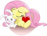  absurd_res alpha_channel ambiguous_gender angel_(mlp) blackgryph0n cutie_mark equine eyes_closed female feral fluttershy_(mlp) friendship_is_magic hi_res horse kissing lagomorph lying mammal my_little_pony pegasus plain_background pony rabbit sitting sweat transparent_background wings 