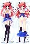  absurdres breasts dakimakura green_eyes highres mitha nipples orange_hair panties panty_pull takasaki_honoka underwear yuyukana 