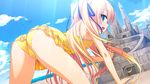  ass beach blonde_hair game_cg swimsuit tagme tiny_dungeon twintails 