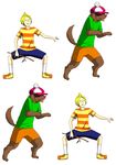  amazing blonde_hair boney brown_fur canine clothing dog earthbound eyes_closed fur hair human male mammal mother_3 nintendo open_mouth tongue video_games 