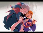  bad_id bad_pixiv_id caster_(fate/zero) fate/zero fate_(series) grey_hair guro intestines jewelry multiple_boys oitan orange_hair ring uryuu_ryuunosuke 