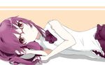  glasses long_hair ponytail purple_eyes purple_hair solo sugiura_ayano yuru_yuri 