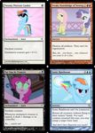  cutie_mark english_text equine female feral fluttershy_(mlp) friendship_is_magic horn horse magic_the_gathering mammal my_little_pony pegasus pinkie_pie_(mlp) pony rainbow_dash_(mlp) rarity_(mlp) text unicorn wings 