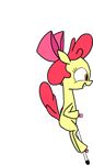 animated apple_bloom_(mlp) applebloom_(mlp) cub equine female friendship_is_magic hair horse justdayside mammal my_little_pony plain_background pogo_stick pony red_hair sbsminifridge solo transparent_background young 