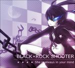  black_hair black_rock_shooter black_rock_shooter_(character) blue_eyes chain lowres midriff navel ruppa solo 