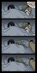 1girl bad_id bad_pixiv_id bed c.c. cheese-kun code_geass comic lelouch_lamperouge mizunomoto pizza_hut silent_comic sleeping 